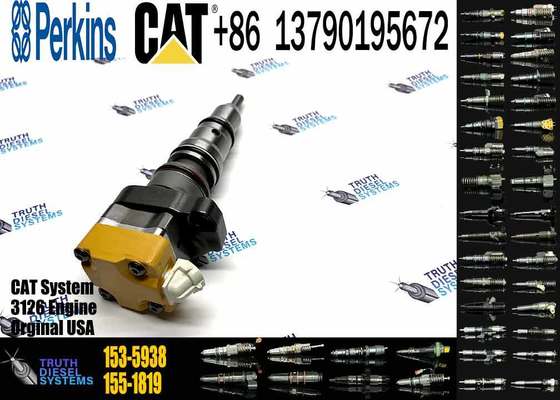 High Performance Excavator Engine Fuel Injector Assembly 153-5938 1535938 for CAT 3126 Diesel Engine