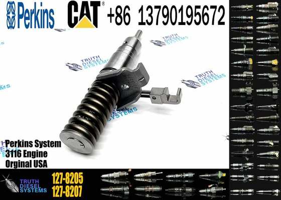 Diesel Engine 3114 3116 Excavator Parts Fuel Injector Nozzle 127-8205 Construction Machinery Components