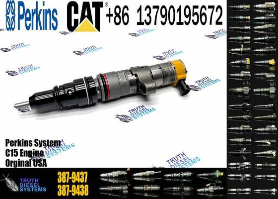 Excavator Diesel Common Rail Inyector 387-9437 10R-4844 C9 Fuel Injector for Cater-pillar C9 Cat Engine