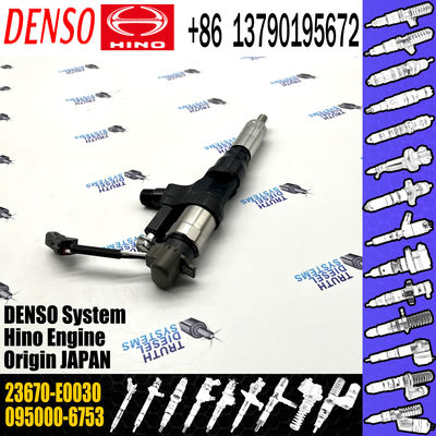 New Diesel DENSO Fuel Injector Assembly 095000-6753 23670-E0030 In Stock