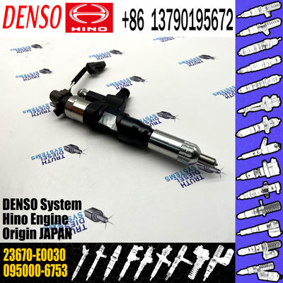 New Diesel DENSO Fuel Injector Assembly 095000-6753 23670-E0030 In Stock