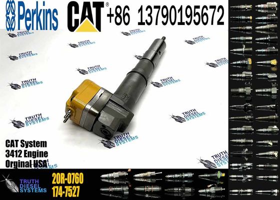 Excavator Engine Parts Fule Injetor 169-7408 174-7527 222-5967 20R-0760 232-1175 173-9272 For 3412E 3408 Fuel Injector
