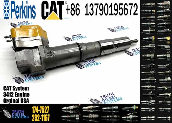 Excavator Engine Parts Fule Injetor 169-7408 174-7527 222-5967 20R-0760 232-1175 173-9272 For 3412E 3408 Fuel Injector