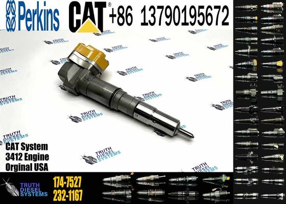 Excavator Engine Parts Fule Injetor 169-7408 174-7527 222-5967 20R-0760 232-1175 173-9272 For 3412E 3408 Fuel Injector
