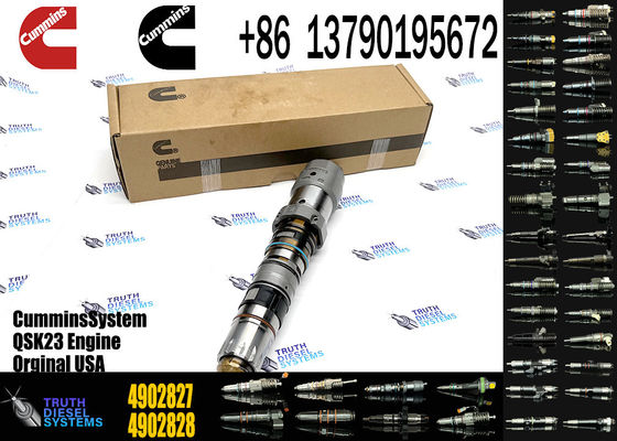 Hangood Excavator Parts Engine Parts 4902827 Original Diesel Fuel Injector QSK23 4902827 4077076 4062090 for Cummins Engine New