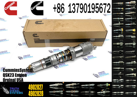 Hangood Excavator Parts Engine Parts 4902827 Original Diesel Fuel Injector QSK23 4902827 4077076 4062090 for Cummins Engine New