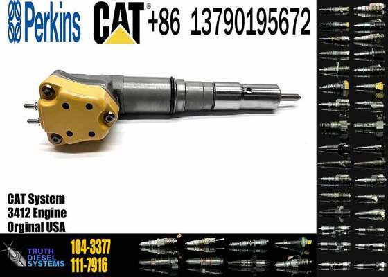 Fuel Injector 104-3377 174-7526 111-7916 138-8754 0R-8624 for CAT 3408E 3412E Engine 769D 773D 775D 631E 633E II 637E 651E 657E