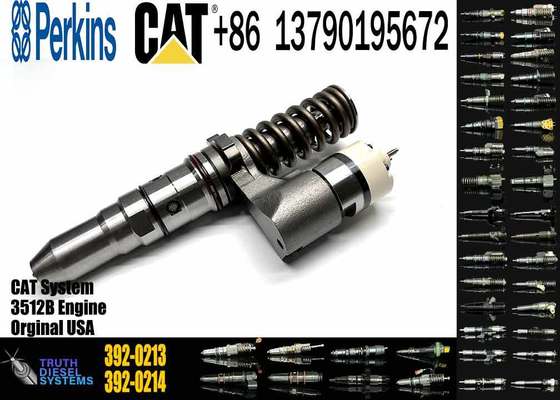 For Caterpillar Machinery Parts Fuel Injector 392-0213 443-9454 Diesel for Cat Engine 3508B 3512B 3516B