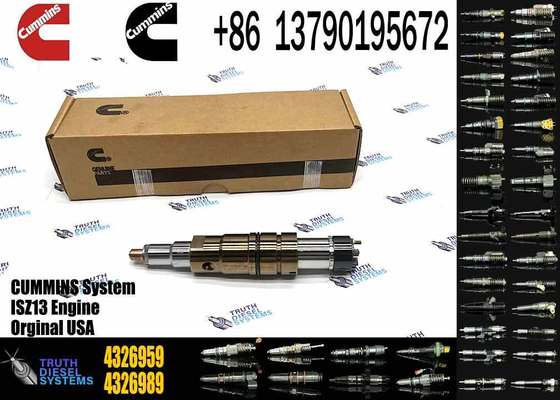 Genuine ISZ QSZ diesel Spare Auto Engine Parts Fule Injector 4955080 2872544 4326959