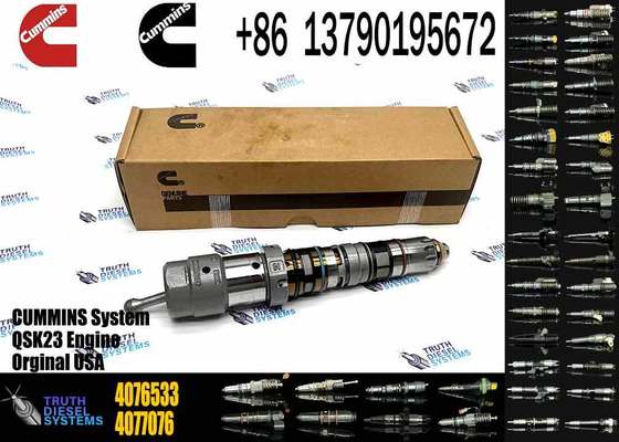 High Quality Excavator Parts Common Rail Fuel Injector 4326781 4076533 for Cummins Engine QSK45 QSK60 Injector 4326781 4076533