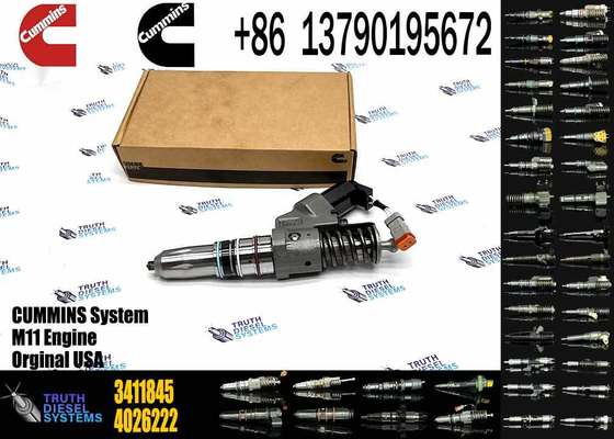 Excavator Accessories Fuel Injector 3411754 3411756 3411821 3411845 for Cummins QSM11 ISM11 Diesel Engine Spare Parts Construction Machinery Parts