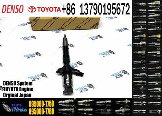 Common Rail Injector 095000-7750 23670-39276 Diesel Fuel Injector for Denso Toyota Hilux Hiace