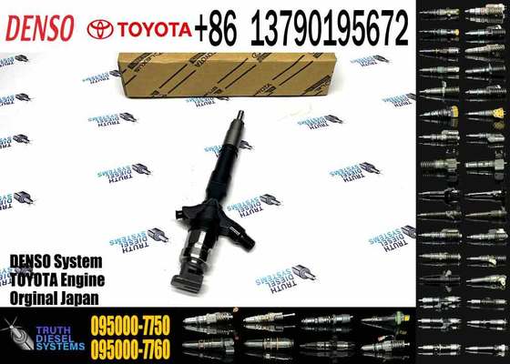Common Rail Injector 095000-7750 23670-39276 Diesel Fuel Injector for Denso Toyota Hilux Hiace
