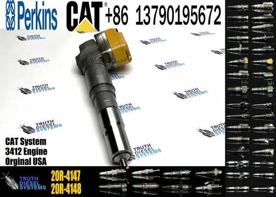 Fuel injector 20R-4147 For Caterpillar CAT 3412 Engine 637E 631E 637G 631G Wheel Tractor AE40 AD45 AE40 II AD40