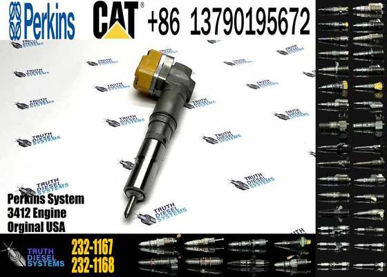 Diesel Fuel Injector 153-5938 232-1168 156-3895 204-2467 232-1167 173-4059 for Caterpillar CAT Engine 3412E 3412 Tractor