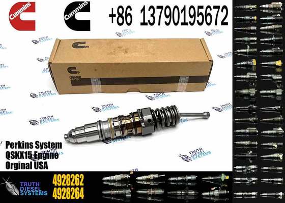 New Construction Machinery Parts Fuel Injector for QSKX15 Diesel Engine OEM 4928262 4384260 Stainless Steel 1 Year Warranty