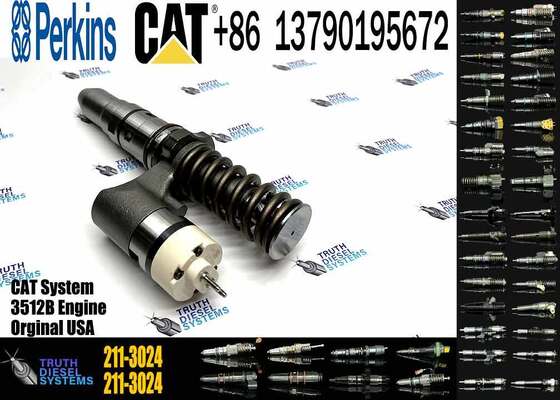 High Efficiency Diesel Common Rail Fuel Injector 204-2067  211-3024 Diesel Injector for Caterpillar 3508B/3512B/3516 Engine Spare Parts