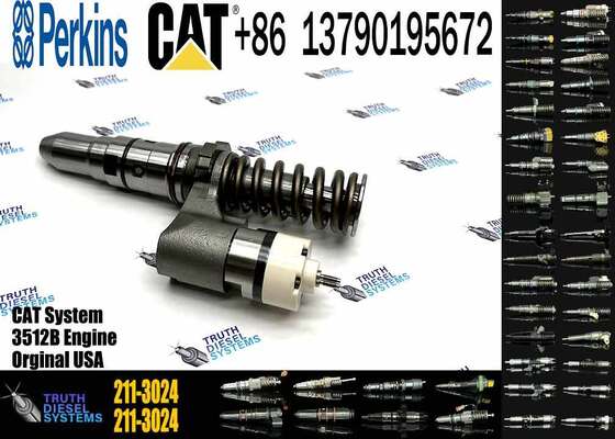 High Efficiency Diesel Common Rail Fuel Injector 204-2067  211-3024 Diesel Injector for Caterpillar 3508B/3512B/3516 Engine Spare Parts