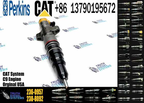 Excavator Accessories Fuel Injector 225-0117 236-0957 238-8092 240-8063 242-0857 245-3516 for CAT C9 Construction Machinery