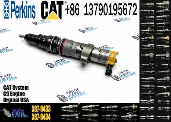 Diesel Fuel Injector 387-9433 3879433 for Excavator C9 Engine Common Rail Injector 336D 330D 266-4446 2664446