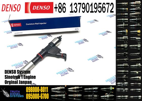 095000-8910 098000-8011 VG1246080106 VG124608005 Fuel Injector Common Rail Injector Assy for SINOTRUK HOWO A7 D12 Truck