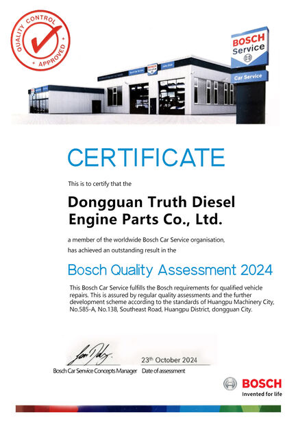 Çin Dongguan Truth Diesel Engine Parts Co., Ltd. Sertifikalar